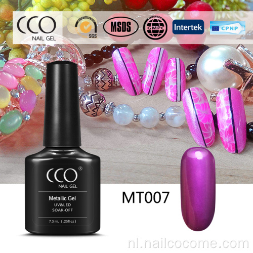 CCO Aantrekkelijke 3D Nails UV -gel Metallic nagellak voor 3D -nagelsdecoraties